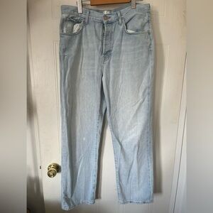 7 For All Mankind Men Light Wash Easy Straight Jeans